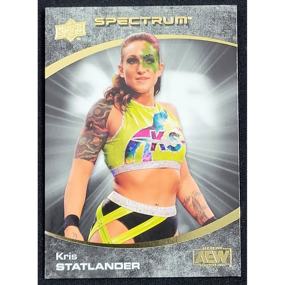 2021 UPPER‎ DECK AEW SPECTRUM KRIS STATLANDER DARK #D 9/99